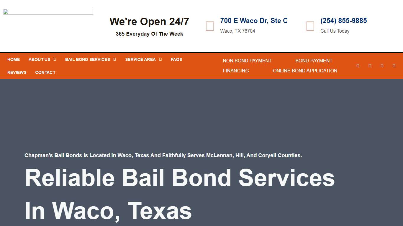 Service Area Chapman's Bail Bonds